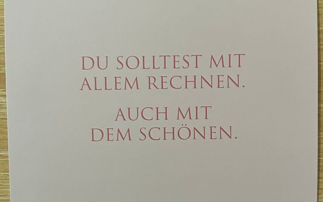 Carpe diem – genieße den Tag!